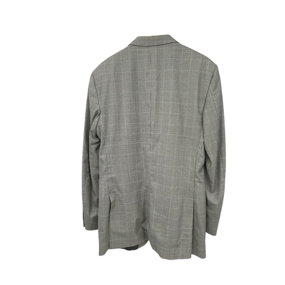 Peter Millar Sport Coat Blazer Houndstooth Windowpane Check Wool Size 42T - Picture 6 of 15